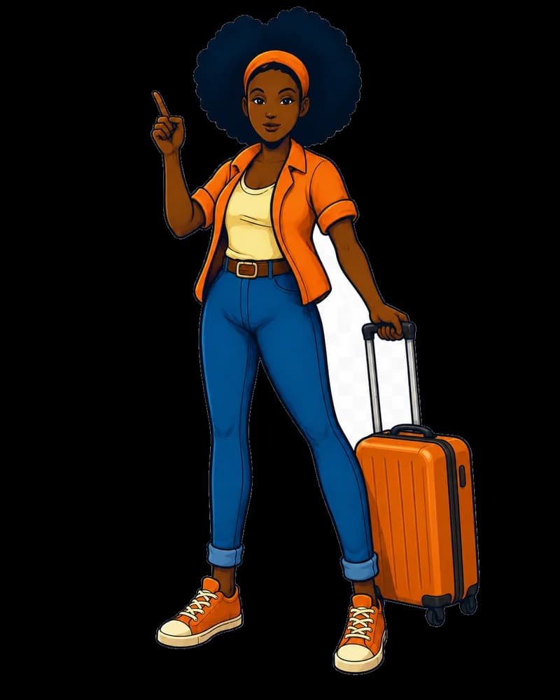 NoraDaExplorer avatar with suitcase